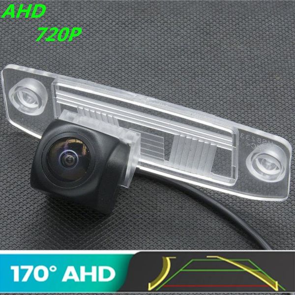 

car rear view cameras& parking sensors ahd 720p trajectory fisheye camera for kia sportage r sl 3 2010~2021 sorento ceed rio reverse vehicle