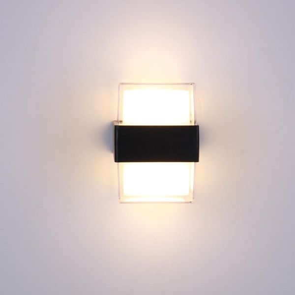 

acrylic up down light outdoor wall light porch round square ip65 home modern aluminium baking