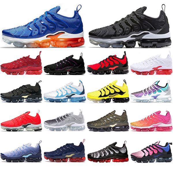 

2021 men women tn running shoes black electric green metallic gold coastal blue pink sea be true mens trainers outdoor sports sneakers 36-45