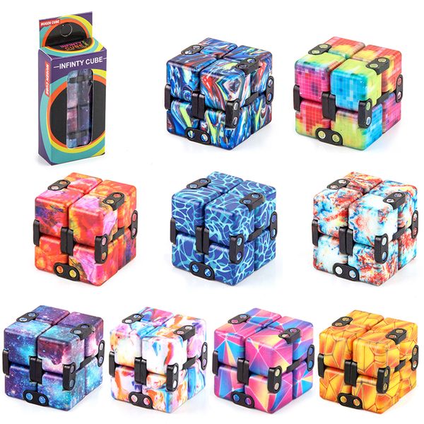 Decompression Toy Infinito Infinito Cubic Cubo Crianças Party Puzzle Blocos Adulto Decompressas Portáteis Relaxe Brinquedos W-00773