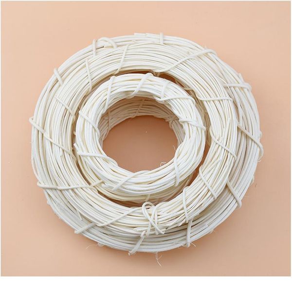 

10/15/20cm white rattan ring artificial flowers garland dried flower frame for christmas home decor diy floral wedding jlldxq
