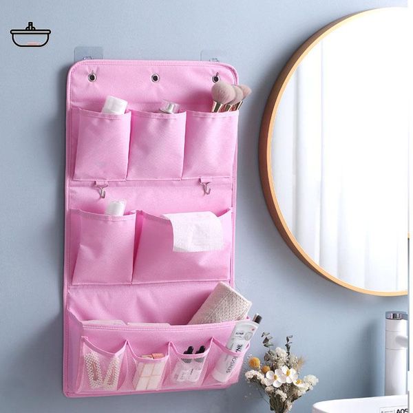 

storage bags 66cm 47cm diy wall hanging organizer 10 pockets washing table cabnet 3 layers behind door bag wardrobe tool cabinet
