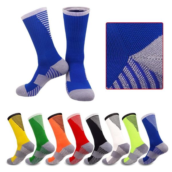 

sports socks anti slip soccer basketball cycling tennis sock summer cotton, Black