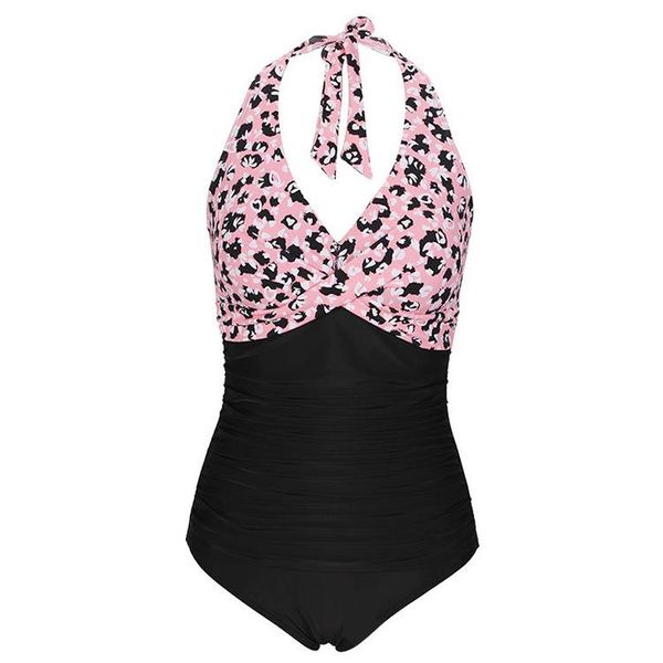 

one-piece suits 2021 twist breast swimsuit v neck wrinkle backless for women