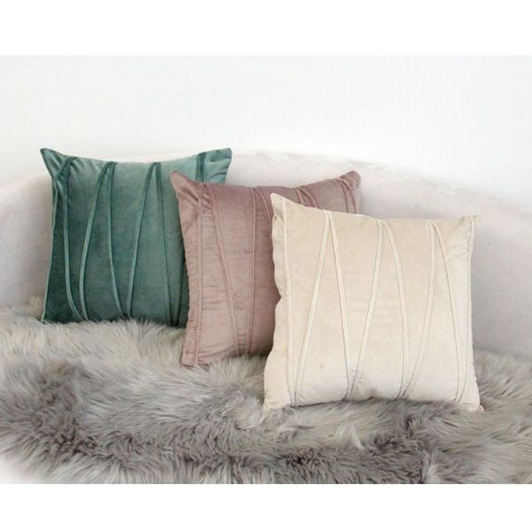 

nxjiz modern and simple solid color pillow cushion sofa office bed back cushion