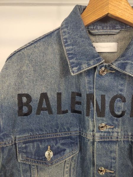 

2021 autumn leisure chest letter embroidery new wash to make old denim jacketx0cv0, Black;brown