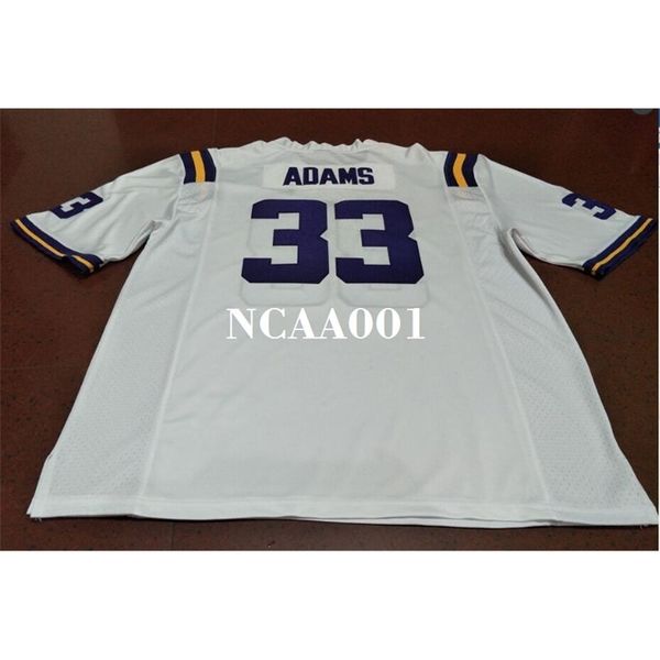 

001 #33 jamal adams lsu tigers alumni college jersey size s-4xl white purple or custom any name or number jersey, Black