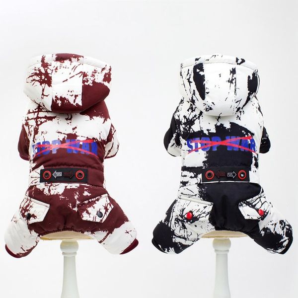 

dog apparel 4 legged winter warm cotton-padded clothes autumn and coat jacket pet