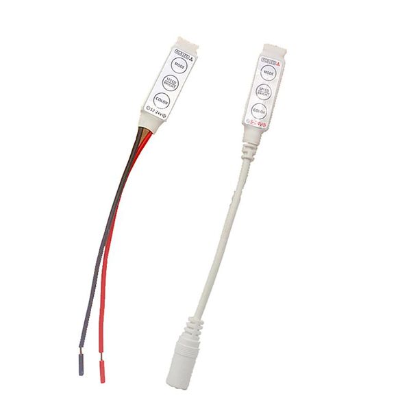 

controllers 1/10 pcs/lot dimmer led tape rgb controller dc 5v 12v 24v mini for 3528 2835 5730 strip light