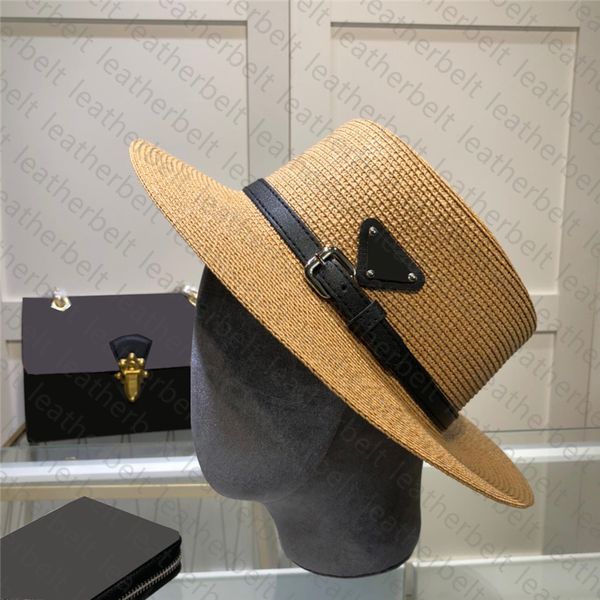 

fashion wide brim hats beach flat sunhat simplicity design straw hat retro elegant woven cap holiday, Blue;gray