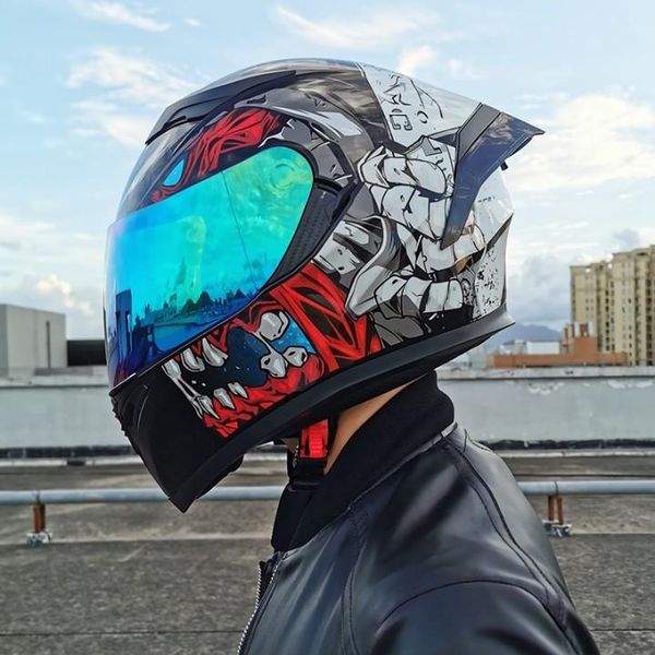 

motorcycle helmets helmet double lens, complete helmet,
