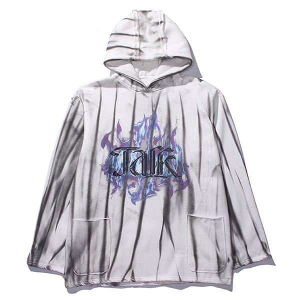 

aelfric 2021 new eden fire print tie death men's shirt t-shirt harajuku hoodie fall cotton casual hip hop dance famous street qncg, Black