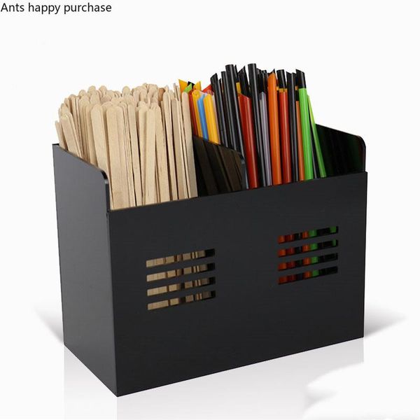 

kitchen storage & organization black acrylic rack plastic two grids straw finishing home use holders one grid square tissue box napkin