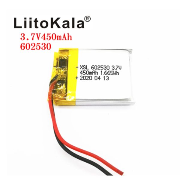 

xsl 3.7v 602530 450mah lithium ion polymer battery for mp4 mp5 gps psp smart watch driving recorder
