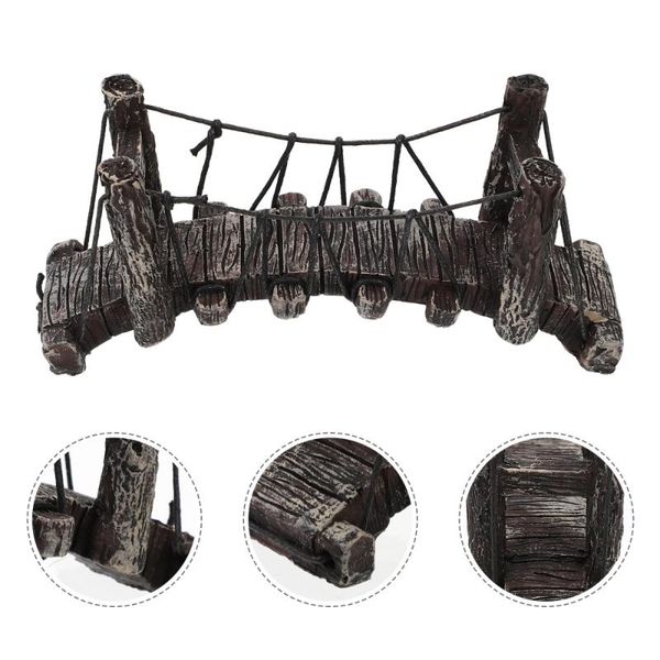 

decorations fish tank simulation rope bridge landscape decoration for aquarium