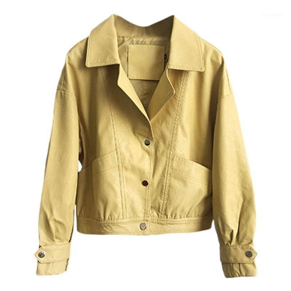 

women's jackets 2021 women jacket womens winter faux leather fashion gilet biker long sleeve retro coat #40%1, Black;brown