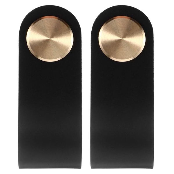 

handles & pulls 2 pcs leather cabinet door knobs furniture drawer wardrobe