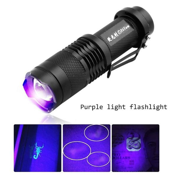 

portable lanterns uv detector ultra violet led backlight 365nm inspection lamp torch for dog cat urine pet stains