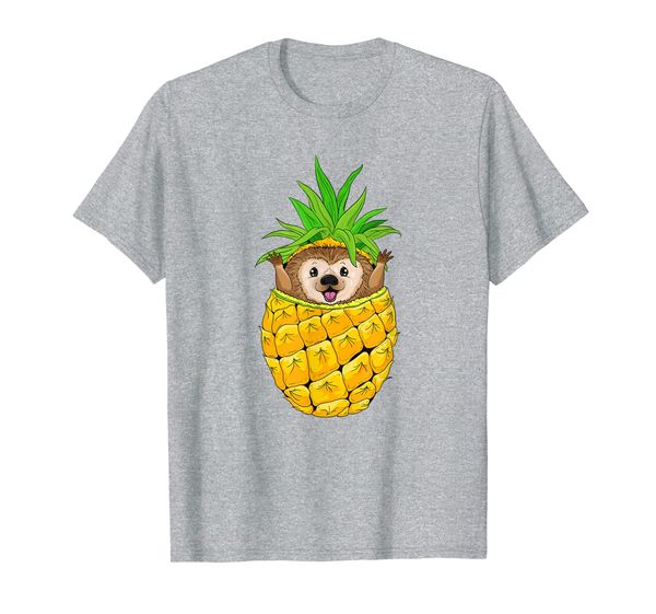 

love summer pineapple shirt hedgehog summer time girl t-shirt, White;black
