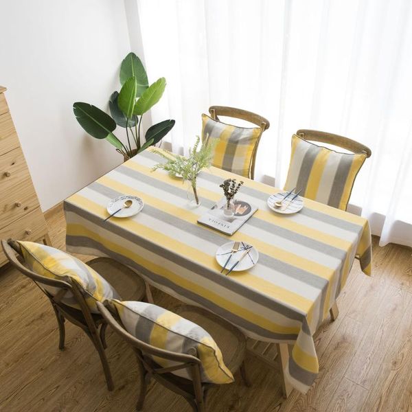 

table cloth american tablecloth waterproof fabric rectangular striped artistic coffee round square dining cover