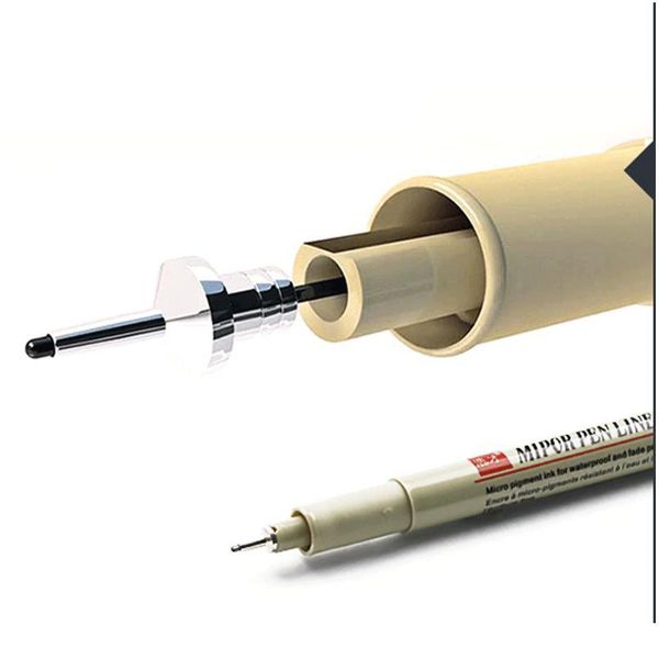 

pigment liner micron pen set neelde drawing pen lot 005 01 02 03 04 05 08 1.0 brush art markers fineliner s qylwsr