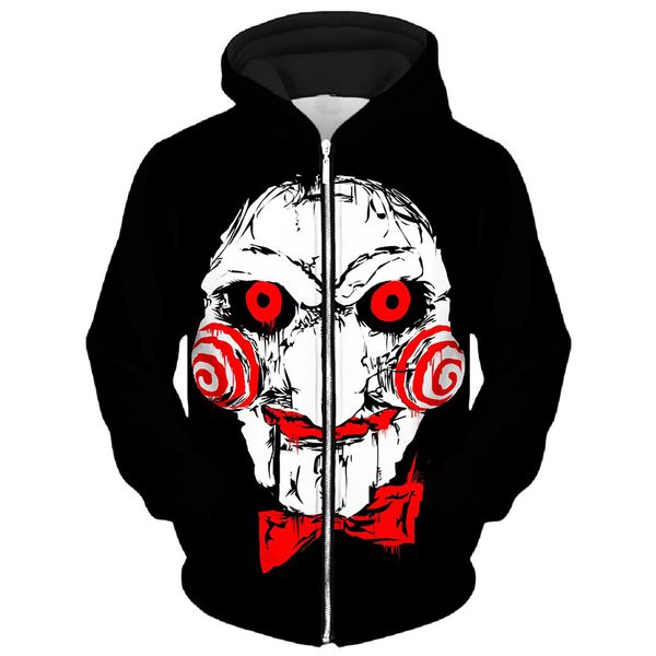 

color bird pattern men s zipper hoodie visual impact party punk goth round neck sweatshirt hoodie, Black