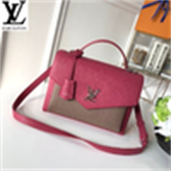 

bags handbags brand body evening designer iconic bags luxury handles shoulder m54849 totes cross rose bag clutches stitching women, Red;black