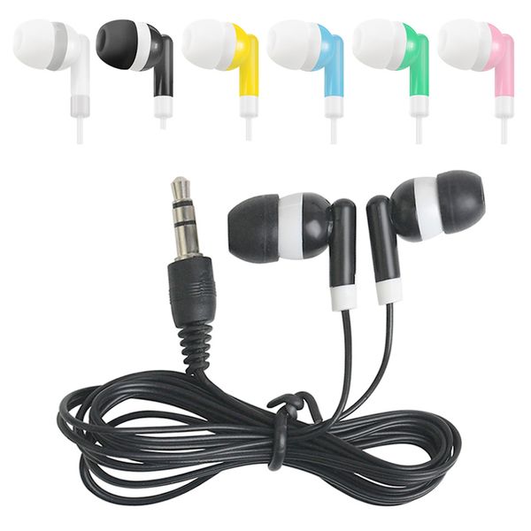 Einweg -Ohrhörer Headphone Headset 3,5mm Jack Universal Earphone Ohrhörer für Samsung MP3 MP4 Tablet Android Phone 818dd