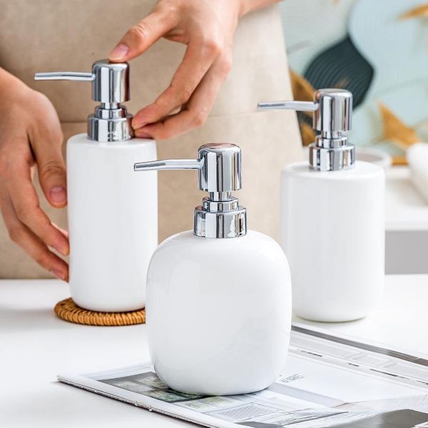

liquid soap dispenser whyou 1piece ceramic hand washing bottle body wish shampoo emulsion storage bathroom accessories gift