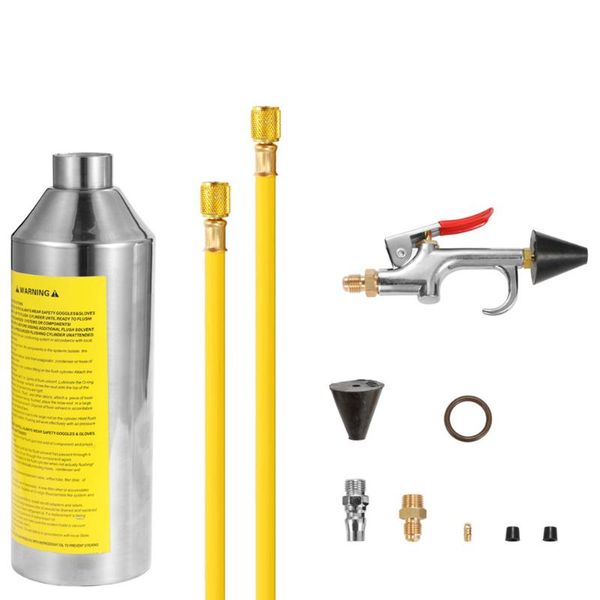 

professional hand tool sets car vehicle air conditioning tube cleaner bottle flush pipe maintenance auto cleaning kit machine