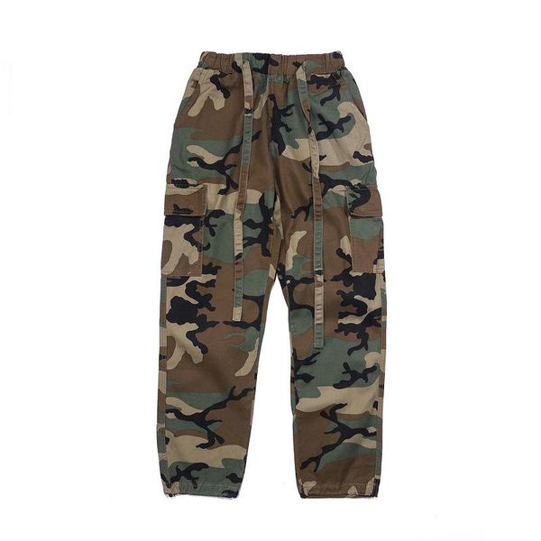 

men's pants camouflage jogger men 2021 pure cotton mens spring autumn pocket harem pant comfortable trousers camo joggers, Black