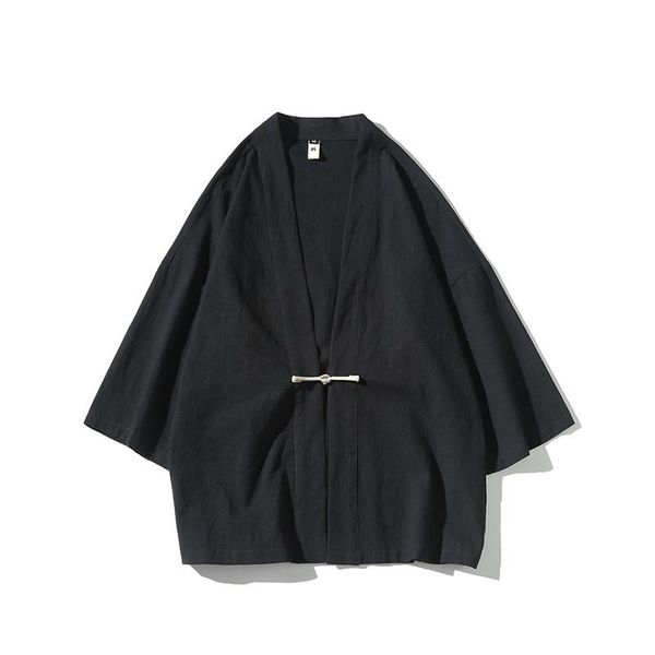 

ethnic clothing summer men's haori kimono cardigan men shirt samurai japanese robes male yukata jacket streetwear asian clothes 31069, Red