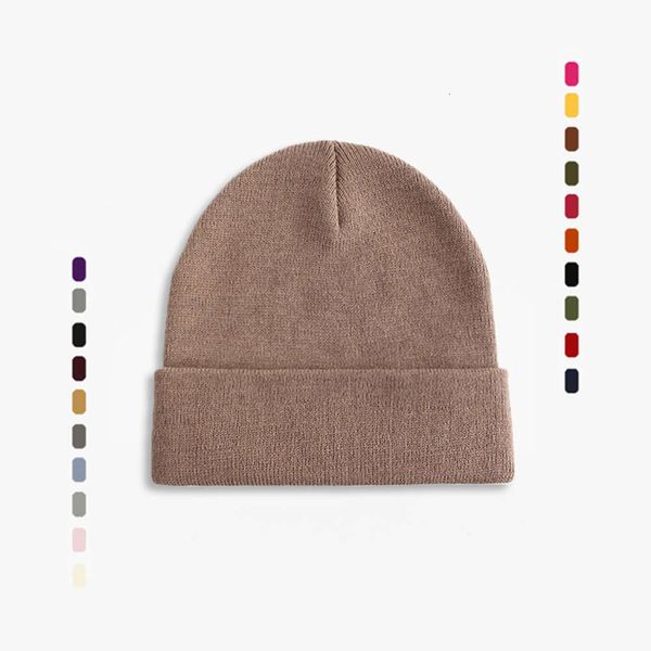 

hat simple pure color knitted wool men's and women's autumn warm pullover hip hop cold flanging, Blue;gray