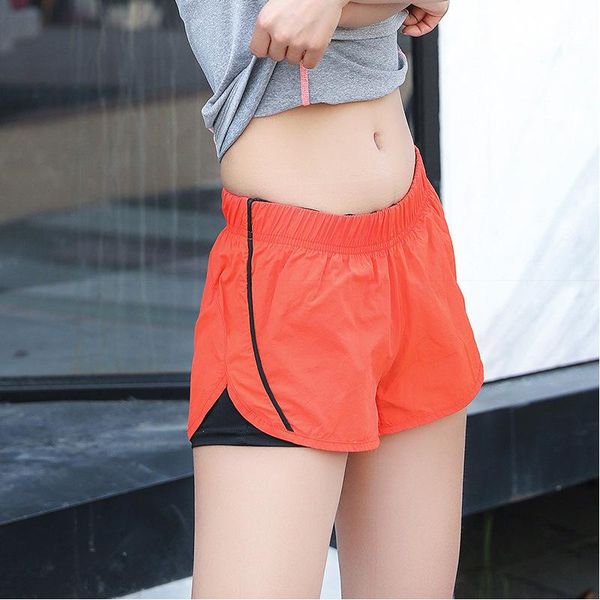 

yoga outfits summer fitness running series women's sports leisure elastic fake two shorts wholesale gym women 07mh241, White;red