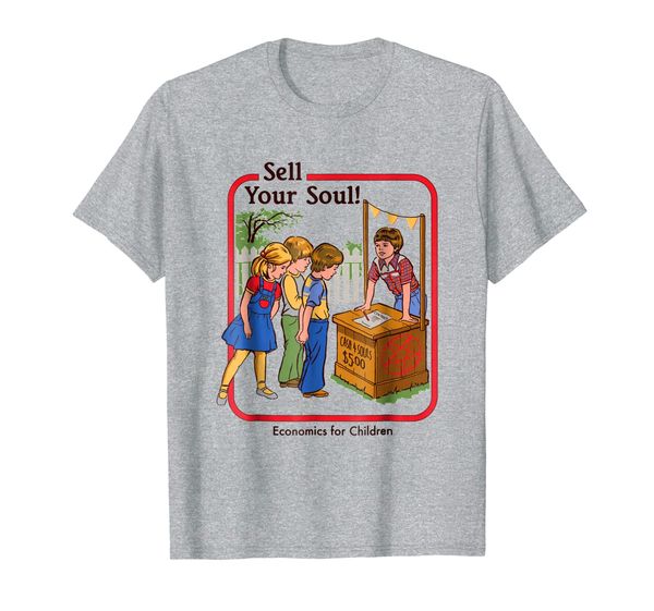 

sell your soul t shirt for kids baby, White;black
