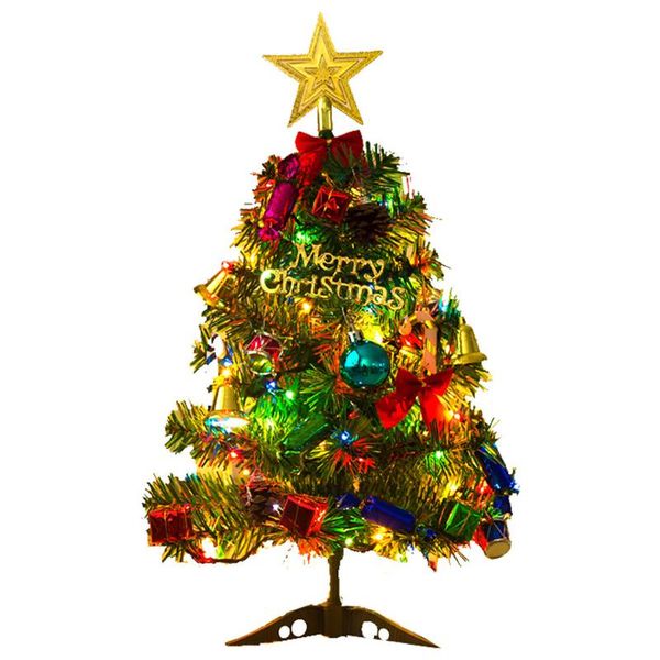 

christmas decorations stand artificial with light string diy ornament bedroom party home mini pvc festival bauble decorative tabletree