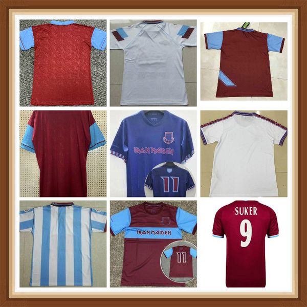 

91 92 95 97 cottee 9 centenary retro years cole di canio soccer jerseys lampard dicks 1999 2000 camiseta 100th 99 00 home ham classic footba, Black;yellow