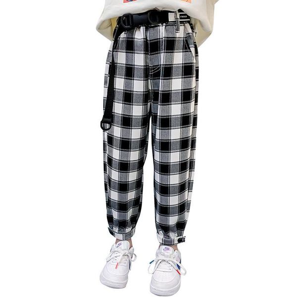 

trousers girls causal pants fashion lattice pattern design kids sport for teen girl 4 6 8 10 12 14 years clothing lc075, Blue