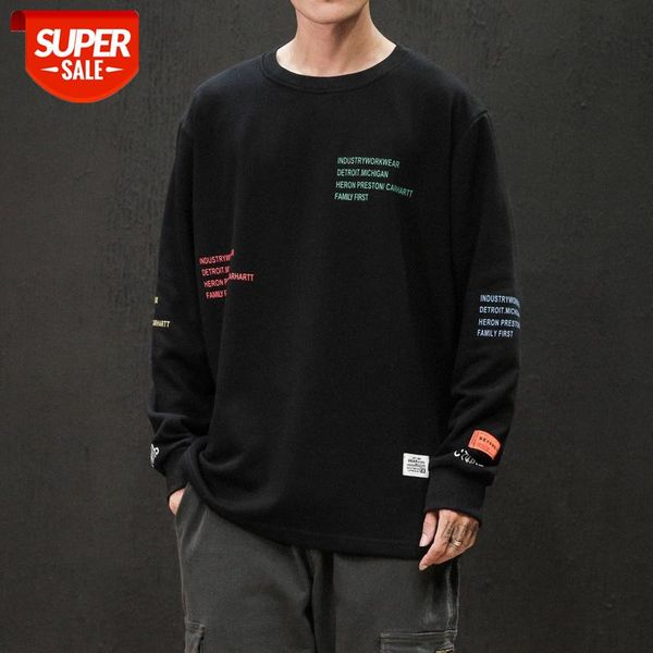 

joint color english alphabet embroidery sweater men's and women's thin casual loose bf #0t0k, Black