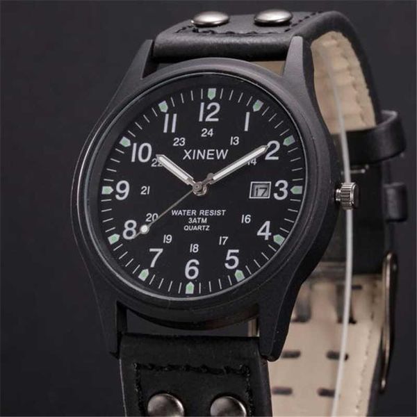 

wristwatches fashion waterproof date watch quartz leather band men casual steel case relogio masculino, Slivery;brown