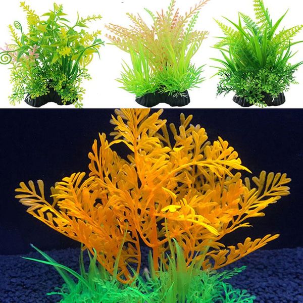 

1pcs plastic artificial underwater plants aquarium ornament fish tank decoration water grass viewing decorations