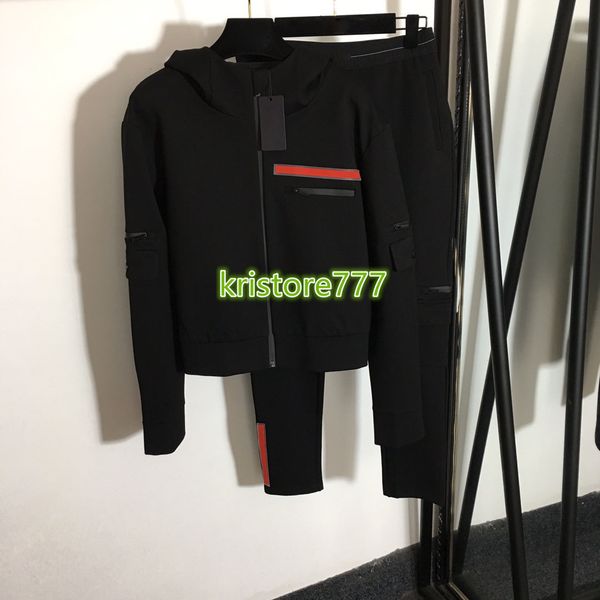 

2021 women's girls hoodie sweateshirt shirts pullover+legging long pants trouser runway jersey jogging set with triangle print outwear, White