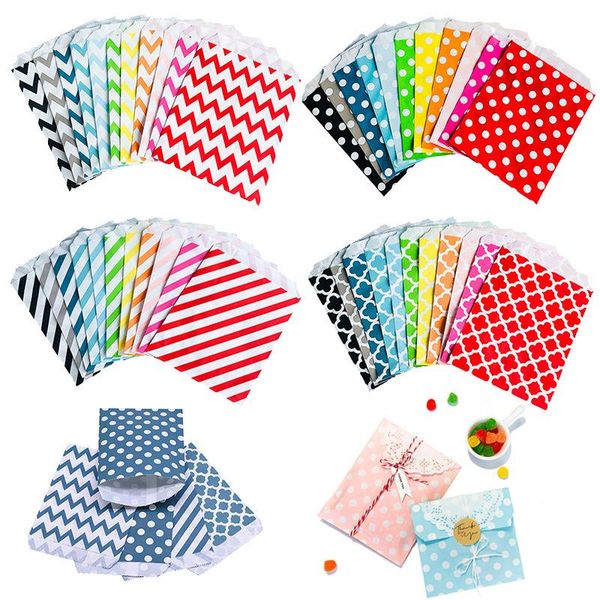 

four mixed paper bags colorful polka dot bags 13x8cm grace open gift wrapping paper