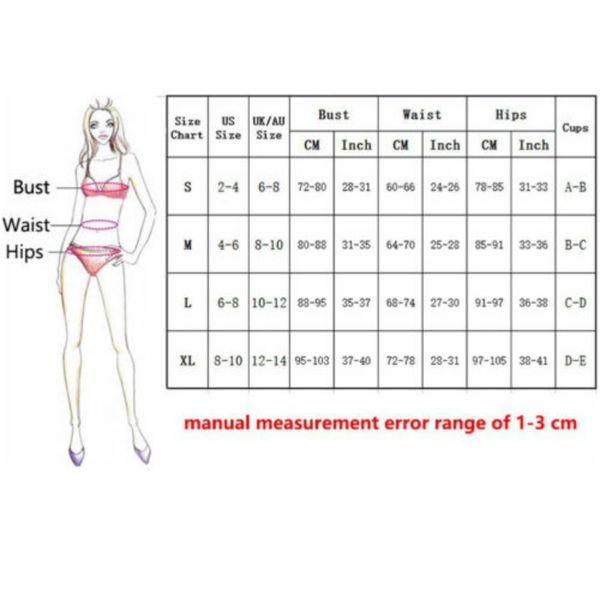 

2018 uk womens padded push-up bikini set swimsuit bathing suit dot stripe print swimwear for female beachwear, White;black
