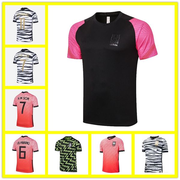 

2020 new south soccer jerseys korea son 7 son hun kwon lee kim ho son hyung kim home away 20 21 jersey football shirts, Black;yellow