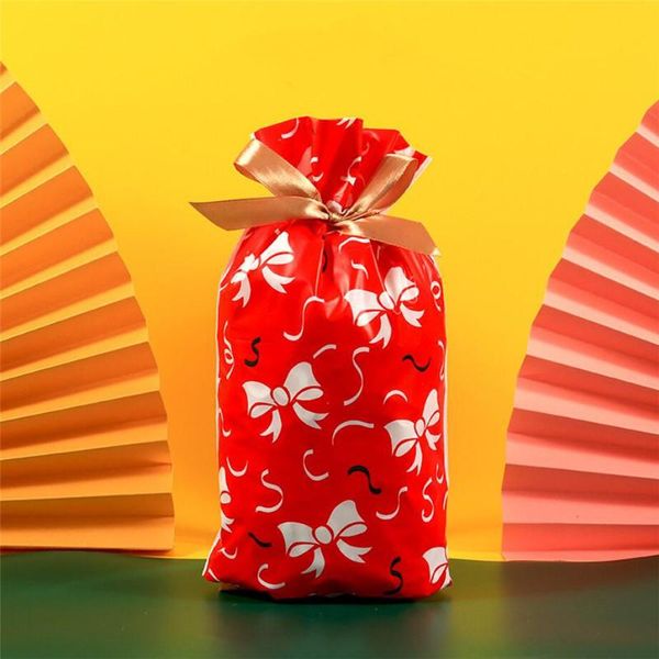 

christmas decorations merry candy bag santa gift snowflake drawstring for home year 2021 noel presents