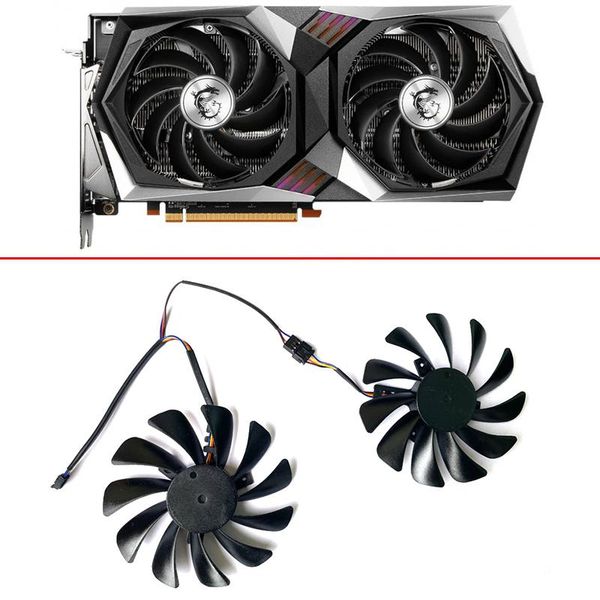 

fans & coolings 95mm dc 12v 4pin pld10010b12hh cf1010u12s diy cooling fan for msi radeon rx 6700 xt gaming x 12g video card replacement