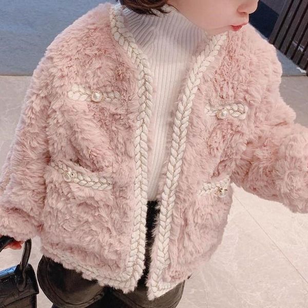 

jackets girls jacket fur thickness kids coats children winter autumn 2021bt015, Blue;gray