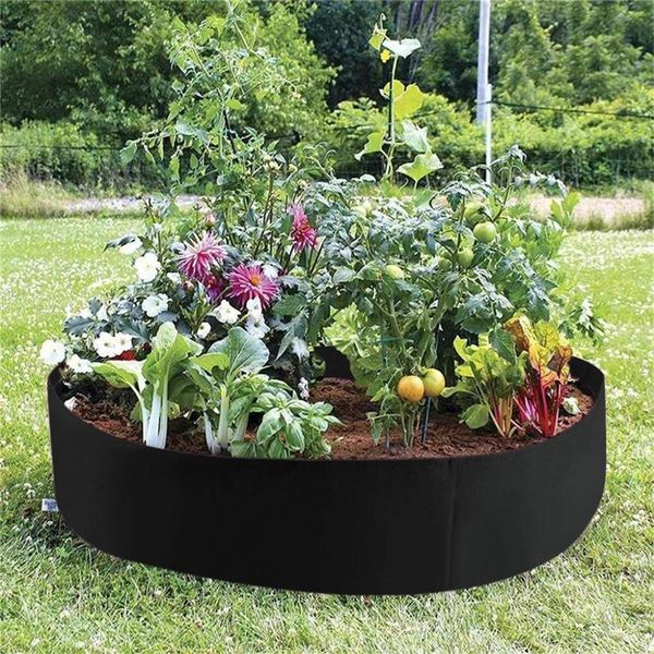 

sktn garden bag raised growing bag garden bed round planting container grow bags breathable planter pot for plants nursery pot
