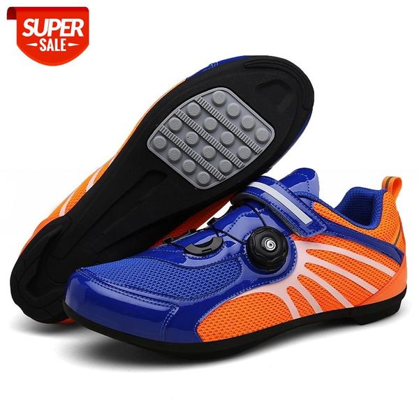 

cycling shoes men pro team mountain road bike shoes rubber breathable bicycle unlocked mtb 36-44 size #im0j